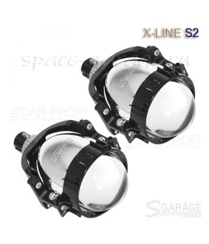 Светодиодные би-линзы CarProfi Bi LED Lens X-line S2, 3.0 дюйма, 5100k (к-т 2 шт.)