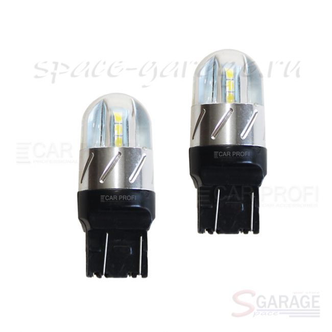 Светодиодная лампа CarProfi CP W21/5W 18W (T20 / W21W) 6LED 3030, 7443 - 2 контакта (5100K) 1 шт. | параметры