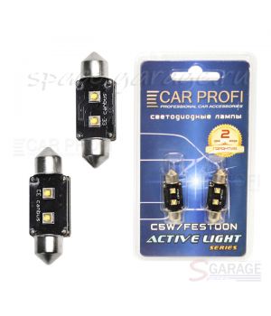 Светодиодная лампа CarProfi FT 6W OSRAM SUPER CAN BUS, 36mm, Active Light series, цоколь C5W, 12V, 75lm (блистер 2 шт.)