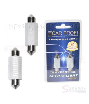 Светодиодная лампа CarProfi FT 2W CERAMIC CAN BUS, 39mm, Active Light series, цоколь C5W, 12-24V, 200lm (блистер 2 шт.)