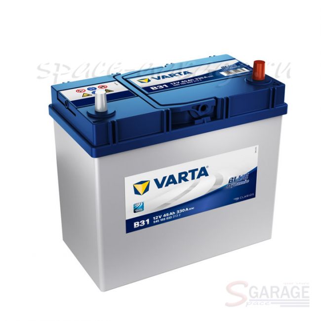 Аккумулятор VARTA Blue Dynamic 45 А/ч 330 А 12V обратная полярность, тонкие вынос клеммы (545155033) | параметры