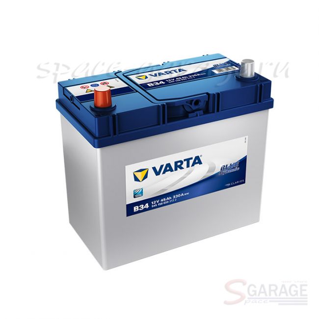 Аккумулятор VARTA Blue Dynamic 45 А/ч 330 А 12V прямая полярность, выносные клеммы (5451580333132) | параметры