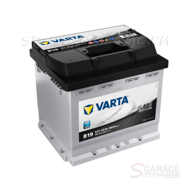 Аккумулятор VARTA Black 45 А/ч 400 А 12V обратная полярность, стандартные клеммы (545412040) | параметры