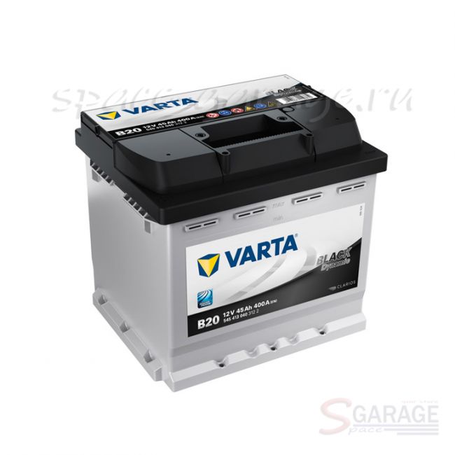 Аккумулятор VARTA Black 45 А/ч 400 А 12V прямая полярность, стандартные клеммы (545413040) | параметры