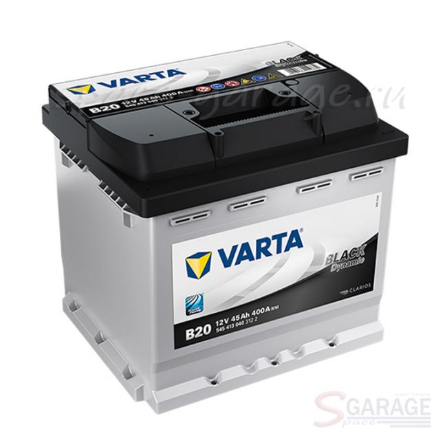Аккумулятор VARTA Black 45 А/ч 400 А 12V прямая полярность, стандартные клеммы (5454130403122) | параметры