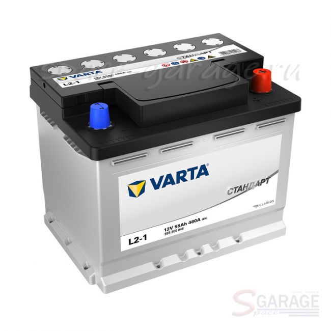 Аккумулятор VARTA 55А/ч 480А 12В обратная полярность, стандартные клеммы (555300048) | параметры