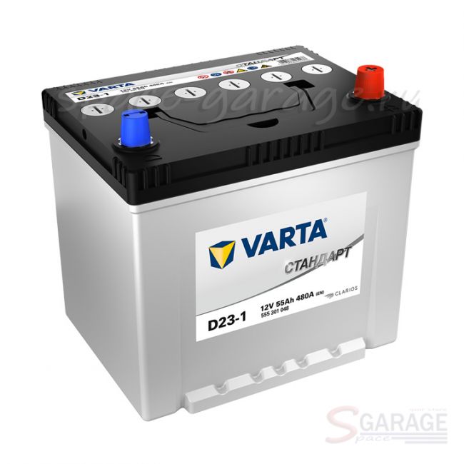 Аккумулятор VARTA 55 А/ч 480 А 12V 23L обратная полярность, выносные клеммы (555301048) | параметры