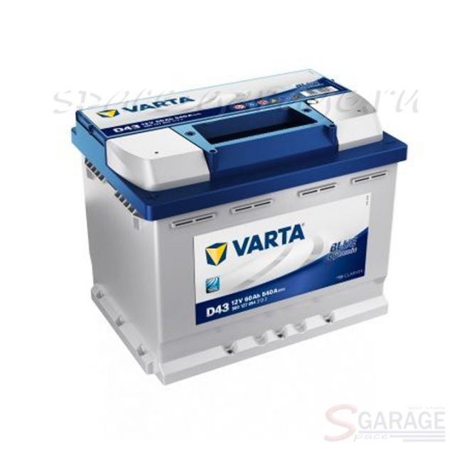 Аккумулятор VARTA Blue Dynamic 60 А/ч 540 А 12V прямая полярность, стандартные клеммы (5601270543132)