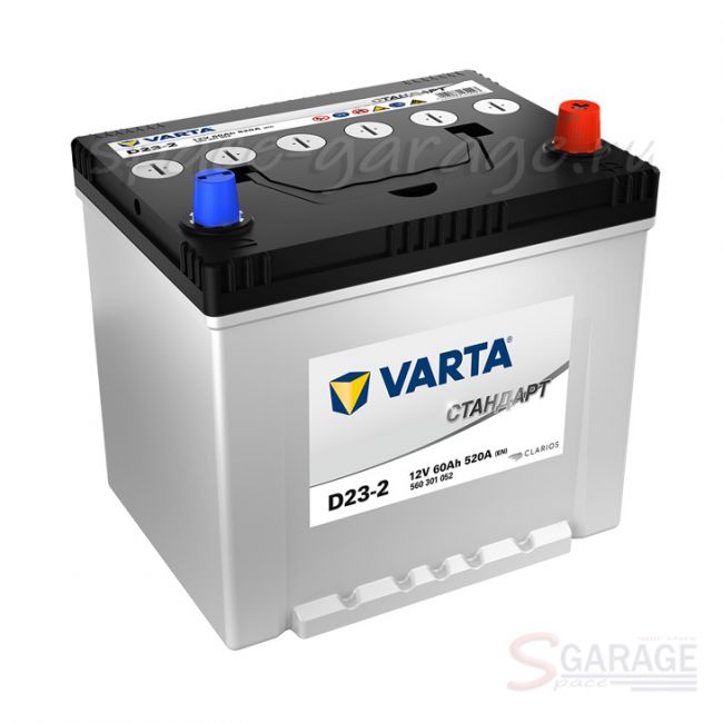 Аккумулятор VARTA 60 А/ч 520 А 12V обратная полярность, выносные клеммы (560301052) | параметры
