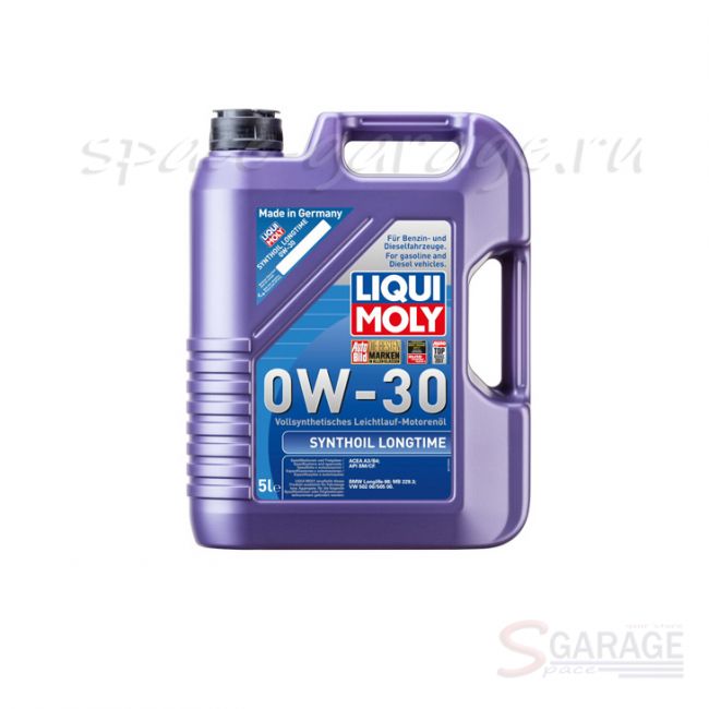 Масло моторное Liqui Moly Synthoil Longtime 0W-30 (8977) 5 л. fully_synthetic | параметры