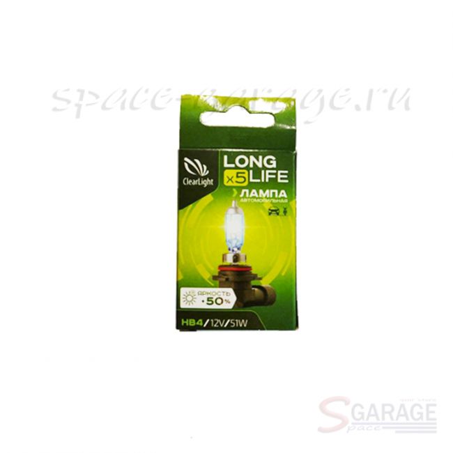 Лампы галогенные ClearLight HB4 LongLife 12V 55W P22d 3200K 1 шт. (ML9006LL) | параметры