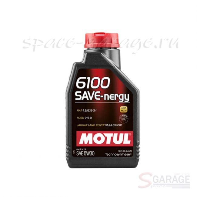 Масло моторное MOTUL 6100 SAVE-NERGY 5W30 синтетическое 1 л (107952) | параметры