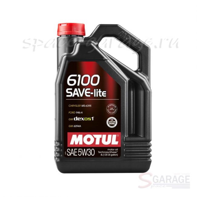 Масло моторное MOTUL 6100 Save-Lite 5W-30 синтетическое 4 л (107957) | параметры