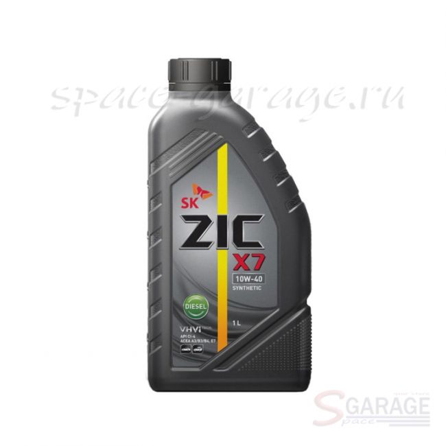 Масло моторное Zic X7 Diesel 10W-40 синтетика 1 л. (132607) | параметры