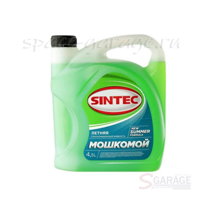 Жидкость омывателя незамерзающая SINTEC Мошкомой готовая 4,5 л (912243)