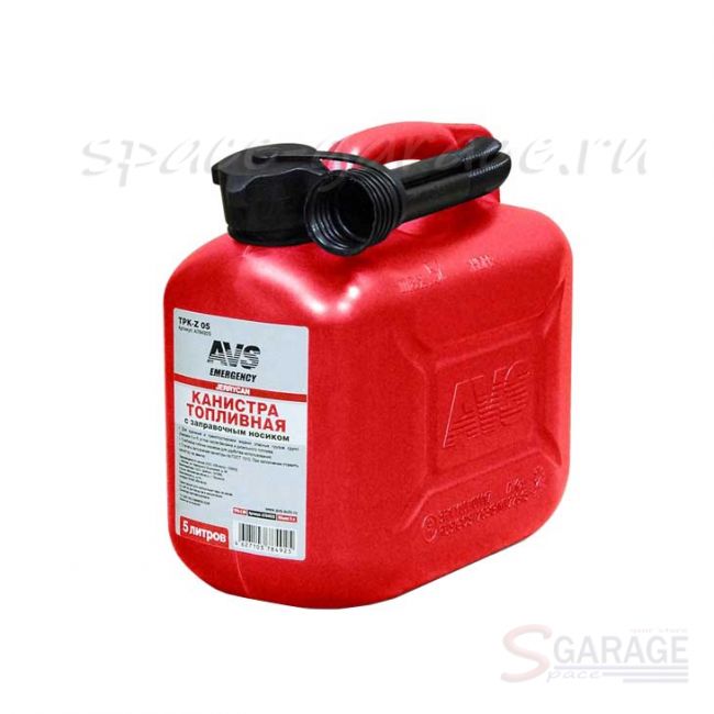 Канистра для топлива (пластик) 5л (красная) AVS TPK-05 (A78361S) | параметры