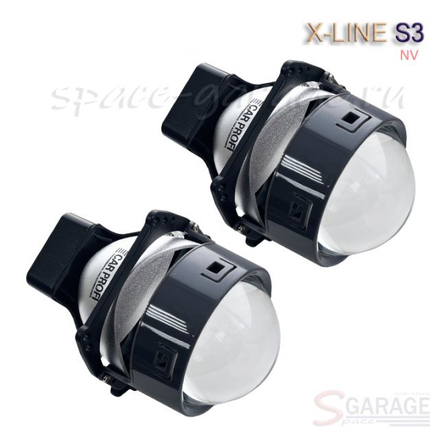 Светодиодные би-линзы CarProfi Bi LED Lens X-line S3 New Version, 3.0 дюйма, 5100k (к-т 2 шт.) | параметры