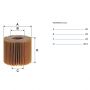Масляный фильтр Filtron OE-685/2, LEXUS, LOTUS, TOYOTA, DAIHATSU | параметры