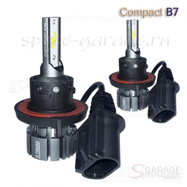 Светодиодные лампы CarProfi CP-B7 H13 Hi/Low Compact Series 5100K CSP, 13W, 3000Lm (к-т, 2 шт) | параметры