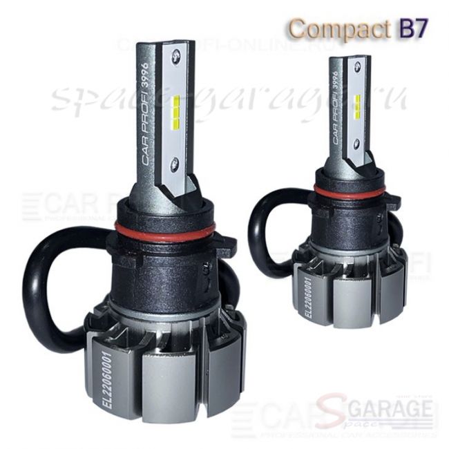 Светодиодные лампы CarProfi CP-B7 P13W Compact Series 5100K CSP, 13W, 3000Lm (к-т, 2 шт)