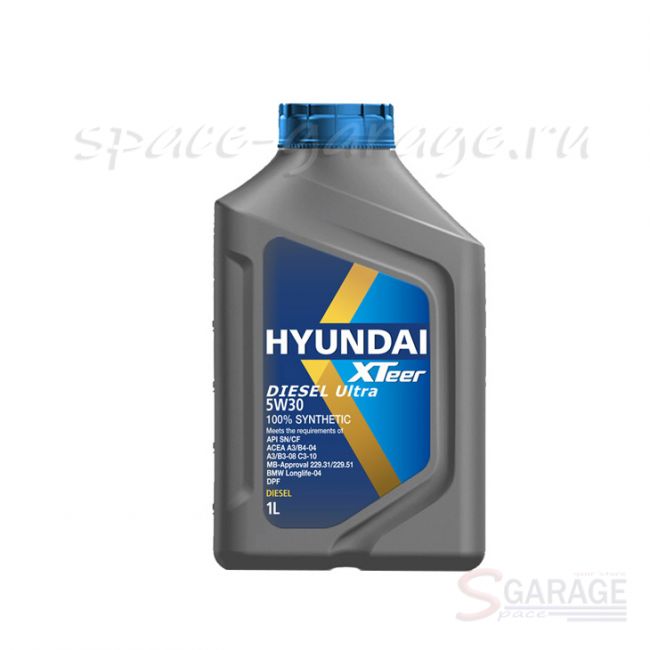 Масло моторное HYUNDAI Diesel Ultra 5W-30 синтетика 1 л (1011003) | параметры