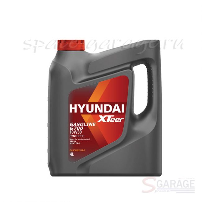 Масло моторное HYUNDAI Gasoline G700 10W-30 синтетика 4 л (1041003) | параметры