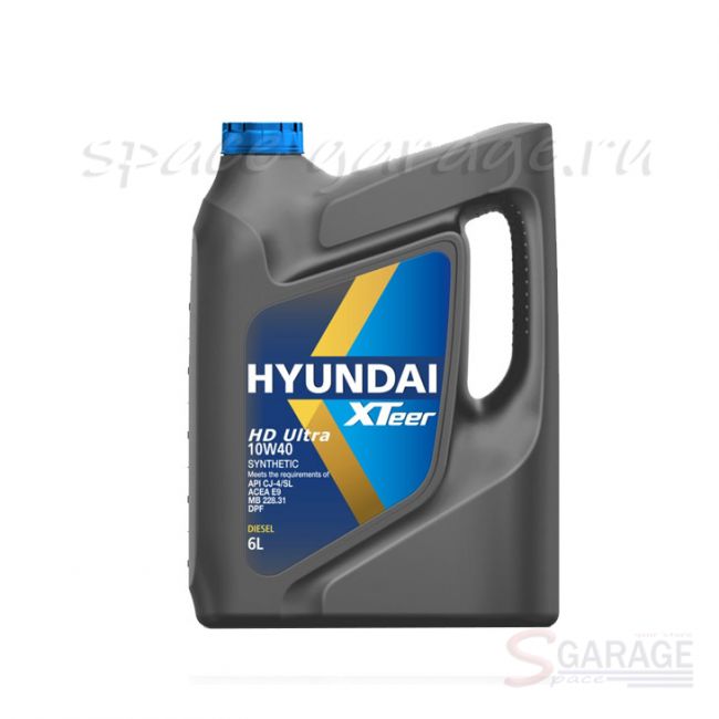 Масло моторное HYUNDAI HD Ultra 10W-40 синтетика 6 л (1061004) | параметры