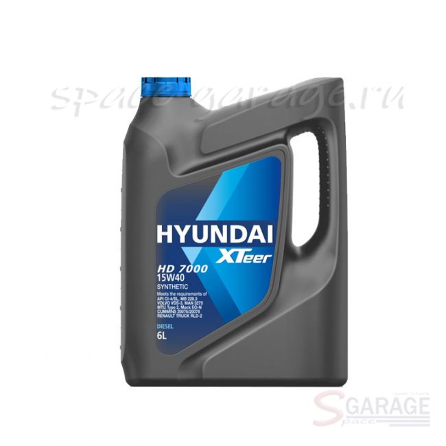 Масло моторное HYUNDAI HD 7000 15W-40 синтетика 6 л (1061005) | параметры
