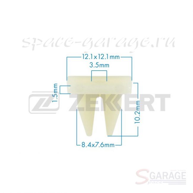 Клипса крепёжная Zekkert для Hyundai (XZK-BE-1233) | параметры