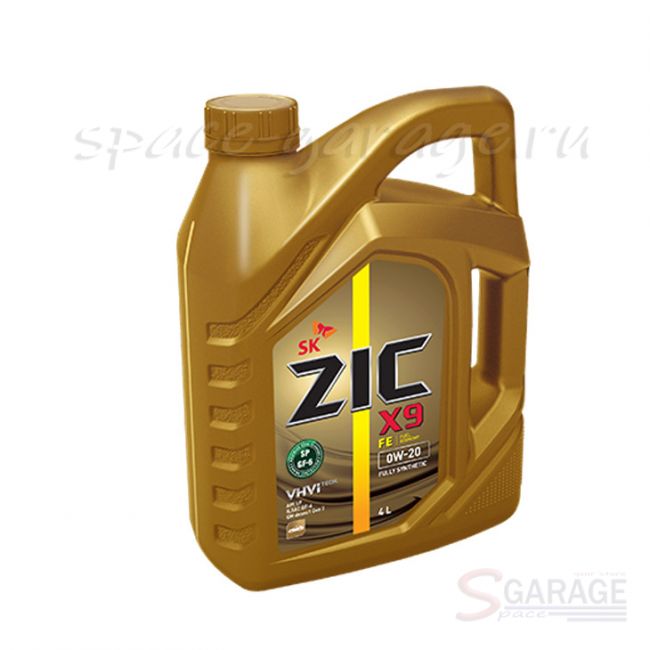 Масло моторное Zic X9 FE 0W-20 синтетика 4 л. (162684) | параметры