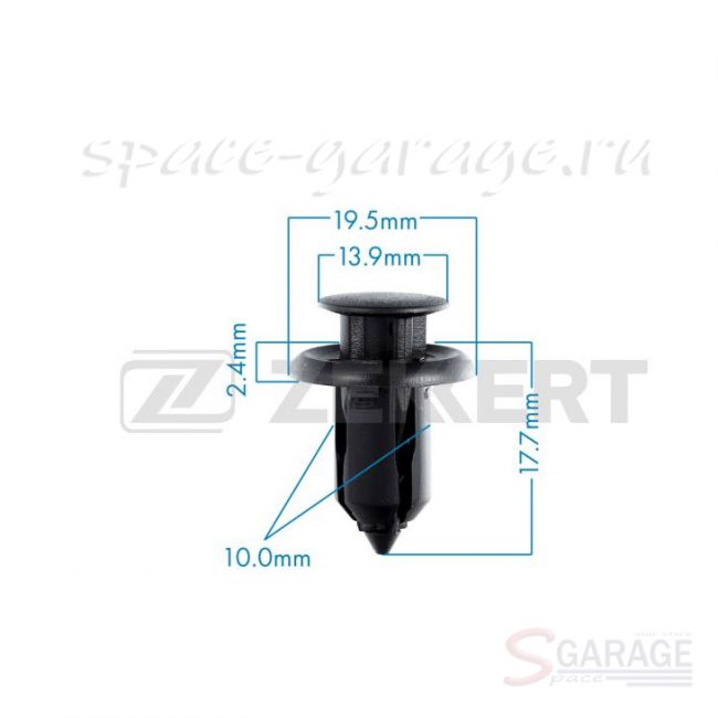 Клипса крепёжная Zekkert для Mazda (XZK-BE-2183) | параметры