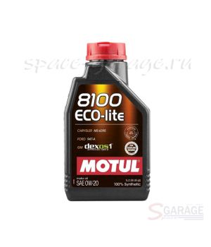 Масло моторное MOTUL 8100 Eco-Lite SN/CF 0W-20 синтетика, 1 л (108534)