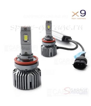 Светодиодные лампы CarProfi CP-X9 H11 Fan Series, CanBus, 40W, 10000Lm (к-кт 2шт)