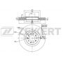 Диск тормозной передний Zekkert для Alfa Romeo 159, Jeep Cherokee V 13-, 1шт. (BS-6176) | параметры