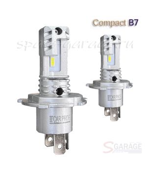 Светодиодные лампы CarProfi CP-B7 H4 (H19) Hi/Low Compact Series 5100K CSP, 13W, 3000Lm (к-т, 2 шт)
