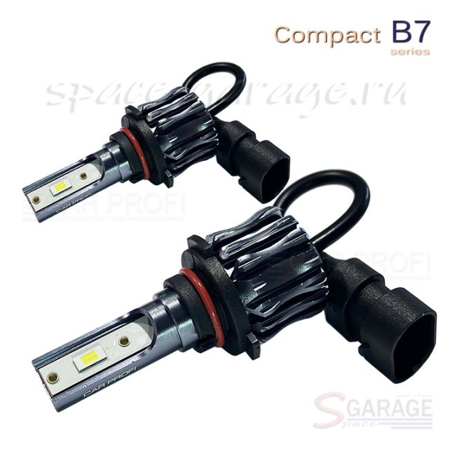 Светодиодные лампы CarProfi CP-B7 HB3 Compact Series 5100K CSP, 13W, 3000Lm (к-т, 2 шт) | параметры
